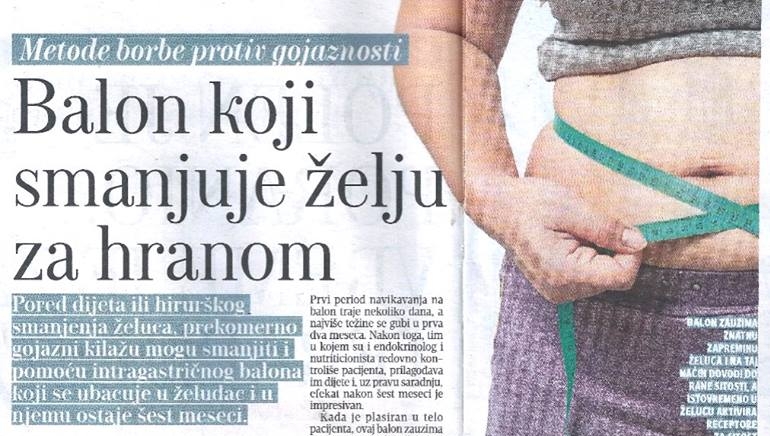 Balon koji smanjuje zelju za hranom